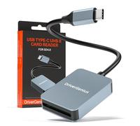 DriverGenius ProRead V9 USB-C UHS-II/SD4.0 Card Reader - High-Speed SD/SDHC/SDXC Solution for DSLR and Mirrorless Cameras - Metal Design for Photographers and Videomakers (Metal, U3CR01-III)