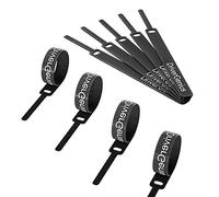 DriverGenius Reusable Cable Straps Ties Black - 40Pcs Adjustable Hook and Loop Cable Tie for Desktop Cable Management