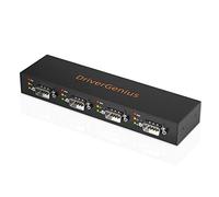 DriverGenius SerialQuadX Series USB to 4-Port RS232/Serial Converter - 4 Male DB9 Ports for Industrial Automation & Monitoring, Metal Casing, Compatible with macOS 15 & Windows 11(4XRS232)