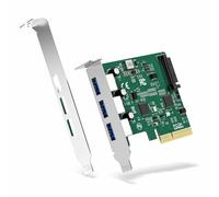 DriverGenius Turbo-X Low Profile PCIe USB Card, 3-Port USB-A 10Gbps
