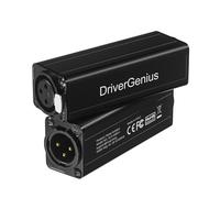 DriverGenius X-Shield | Single-Channel XLR Ground Loop Noise Isolator - Passive Hum Eliminator for Audio Interfaces, Mixing Consoles, etc.M/F (2 Pcs/1 Pack)