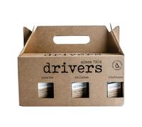 Drivers Pickles - Deli Pickle Vegetarian Hamper Selection Box 3 Deli Pickles Dips Sweet Cornichons, Mini Onions, Caramelised Onion Chutney. Gifts Set For Men & Women. Savoury Food Hamper