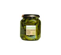 Drivers Sweet Cornichons in White Balsamic Vinegar - Traditional Drivers Recipe Party Favourite Picklers Since 1906 Mini Gherkins Gluten-Free Suitable for Vegetarians and Vegans - 550 g Jar