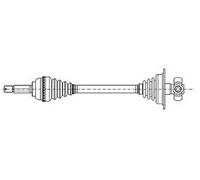 Driveshaft 17-0649 METELLI for FIAT PALIO PALIO Weekend SIENA