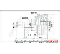 JOINT KIT DRIVE SHAFT DP2110.10.1084 FOR ALFA ROMEO FIAT VM31B/07B 2.5L 4cyl 155