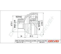 JOINT KIT DRIVE SHAFT DP2110.10.1105 FOR AUDI A4/B8 A5/Sportback/Convertible