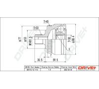 JOINT KIT DRIVE SHAFT DP2110.10.1114 FOR SKODA VW PASSAT/B5.5 AUDI 1.8L 4cyl