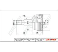 JOINT KIT DRIVE SHAFT DP2110.10.1115 FOR SKODA OCTAVIA/Van/Combi VW NEW GOLF A3