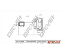 Driveshaft CV joint DP2110.10.1135 Drve+ for CHEVROLET DAEWOO