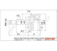 JOINT KIT DRIVE SHAFT DP2110.10.1139 FOR DAEWOO F18S2 1.8L A13SMS 1.3L 4cyl