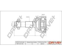 Driveshaft CV joint DP2110.10.1154 Drve+ for FIAT PEUGEOT CITROËN