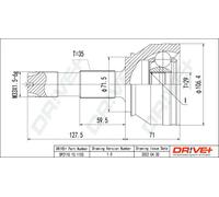 JOINT KIT DRIVE SHAFT DP2110.10.1155 FOR PEUGEOT BOXER/Bus/Platform/Chassis 3.0L