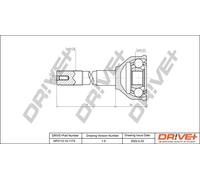Driveshaft CV joint DP2110.10.1173 Drve+ for ALFA ROMEO FIAT CITROËN PEUGEOT