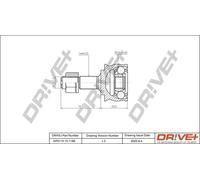 Driveshaft CV joint DP2110.10.1189 Drve+ for FIAT SEICENTO / 600