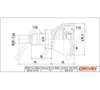 JOINT KIT DRIVE SHAFT DP2110.10.1192 FOR FIAT SAAB OPEL ZAFIRA/TOURER/C/VAN 1.9L
