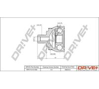 JOINT KIT DRIVE SHAFT DP2110.10.1233 FOR VW SEAT FORD GALAXY/MK/VAN BRT 2.0L