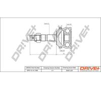 JOINT KIT DRIVE SHAFT DP2110.10.1382 FOR OPEL CORSA/Hatchback/Van COMBO/Box 1.7L