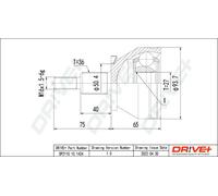 Drve+ DP2110.10.1424 Joint Kit, drive shaft for AUDI,SEAT,SKODA,VW