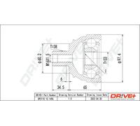 JOINT KIT DRIVE SHAFT DP2110.10.1496 FOR VW TRANSPORTER/T4/Platform/Chassis 2.0L