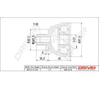 Driveshaft CV joint DP2110.10.1510 Drve+ for VW TRANSPORTER Mk IV Van