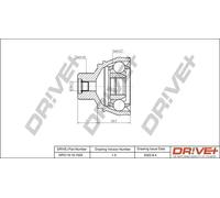 Driveshaft CV joint DP2110.10.1523 Drve+ for AUDI A7 Sportback A6 C7 A5 A8 D4