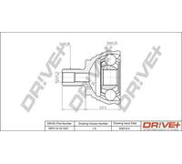 Driveshaft CV joint DP2110.10.1537 Drve+ for VW SEAT SKODA AUDI CUPRA