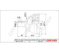 JOINT KIT DRIVE SHAFT DP2110.10.1538 FOR VW SEAT CCTA/BPY/CBFA 2.0L 4cyl 2.0L