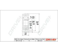 JOINT KIT DRIVE SHAFT DP2110.10.1651 FOR SKODA VW GOLF/II/III SCIROCCO JETTA