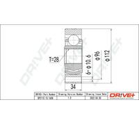 JOINT KIT DRIVE SHAFT DP2110.10.1658 FOR VW AUDI PORSCHE CNFB/CSHA/CNEA 2.0L Q7