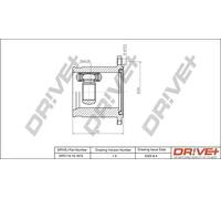 Driveshaft CV joint DP2110.10.1672 Drve+ for VW SEAT AUDI FORD SKODA