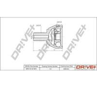 Driveshaft CV joint DP2110.10.1872 Drve+ for FORD VOLVO