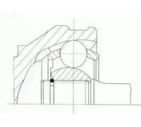 SPIDAN 25177 Joint kit, drive shaft