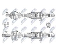 NTY NPW-VW-179 Drive shaft