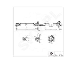 Driveshaft Gimbals Rear For BMW X3 E83 26107577059