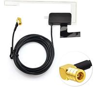 DriveStar DAB Aerial DAB Car Radio Aerial SMB Adapter DAB Digital Car Radio DAB Antenna Glass Mount with Cable Compatible for DAB Car Radio