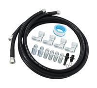 Drivetrain Line Routing Set, 6AN 70 Inch Hose Lines with Pre-Installed Ends, Adapter Hardware and Seal Parts for Maintenance in Service Bays