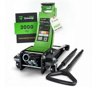 DRIVEUPTOOLS 3 Ton Low Profile Hydraulic Trolley Jack, Round Handle - Double Piston Quick Lift 75-510 mm - 6,600 lb (3000 kg) Car Floor Jack for Cars, SUVs, Vans, Lightweight