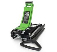DRIVEUPTOOLS Low Profile 3T Car Hydraulic Jack | Hydraulic Jack with Trolley | Double Piston Stroke 75-510mm - Jack Capacity up to 3000kg | light-weight
