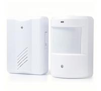 Driveway Alarm, Home Security Alert System with Audible Ringtone, Wireless Motion Sensor Alarm Outdoor Indoor Weatherproof, Infrared Transmitter with 100m Transmitting Distance with Doorbell Receiver