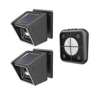 Driveway Alarm- Long Range & 30 Chimes Wireless Solar Motion Sensor Alarm- IP65 Outside Weatherproof Driveway Motion Sensor Detector-Home Security Alert System- Protect Outdoor Indoor Property (2S1R)