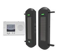 Driveway Alarm- Solar Wireless Driveway Alarm System 800 Meters Long Transmission Range-100 Meters Wide Sensor Range-No Wiring No Need Replace Battery-Weatherproof Security Perimeter Alert System KIT