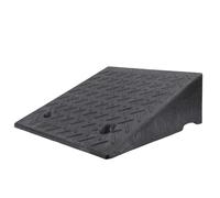 Driveway Curb Ramp with Drainage, Heavy Duty Threshold Ramp, Portable Rubber Shed Ramp Curbside Ramp for Driveway Dock Bike Vehicle Warehouse Motorcycle