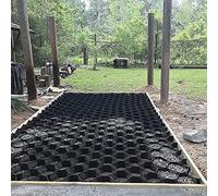 Driveway Gravel Grid - 3x5m Honeycomb for Outdoor Shed Base & Pathway, 2-inch Permeable Mesh for Effective Mud Control & Garden Walkways