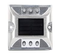 Driveway Lights, Solar Driveway Lights 120MA Monocrystalline Silicon 6 LED Waterproof Solar Power Ground Marker Lights for Outdoor Driveway Road Stud Lamp