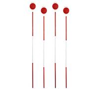 Driveway Markers, 48 Inch Driveway Reflectors for Snow Plowing - Double Sided Reflective Driveway Markers Snow Stakes with Easy Visibility at Night and All Weather (4 Pack)