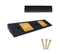 Driveway Ramp, Curb Ramps, Yellow Signs are More Visible at Night and are Suitable for Square Steps and Human Stairs(100x30x14cm/39x12x5.5in)