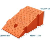 Driveway Ramp Plastic Wheelchair Ramp For Driveway - Lightweight Kerb Ramps Threshold Ramp Portable(Red,H:19cm/7.5)
