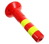 Driveway Security Bollard, Plastic Traffic Post with Reflective Collars, Safety Isolation Column, Reinforced Flexible Plastic Post, Reflective Road Column, Quick Install, for Traffic-Sensitive Area