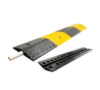 Driveway Speed Bumps, Cord Protector Floor, 500kg/1100lb Capacity, Heavy-duty Rubber Material, One-piece Molding, Suitable for Roadsz(98x15x3cm/39x6x1.2in)
