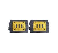 Driveway Speed Bumps, Durable Rubber Modular Humps for Roads, Heavy-Duty 10t/22046lb, 35cm/13.8in, Ideal for Asphalt Safety & Traffic Control